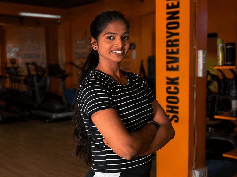Baipalli Brundavathi, trainer at Healthify women’s gym in Sri Vijaya Puram