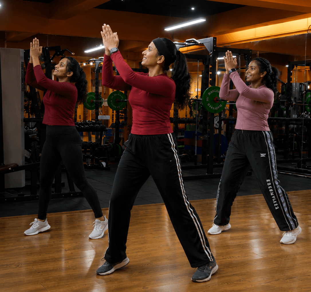 Zumba / Aerobics class at Healthify women’s gym in Sri Vijaya Puram