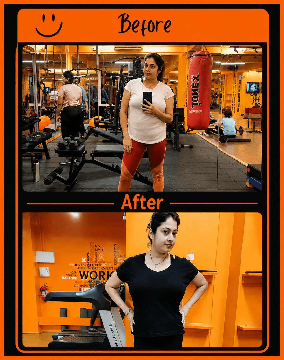 Aparna Haldar’s fitness transformation after training at Healthify gym in Sri Vijaya Puram